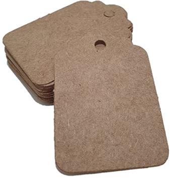 Imagem de Etiqueta tag kraft sem cordão lisa 6x4 cm 100 unds