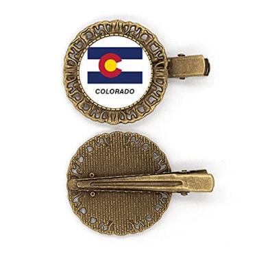 Imagem de Presilha de cabelo com perfil da bandeira do estado americano do Colorado