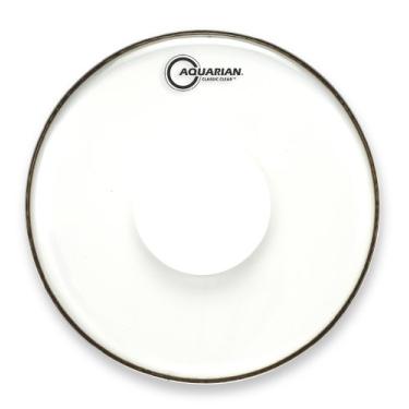 Imagem de Aquarian Drumheads CCPD13 Cabeça de tambor Tom Tom clássico transparente de 33 cm, com ponto