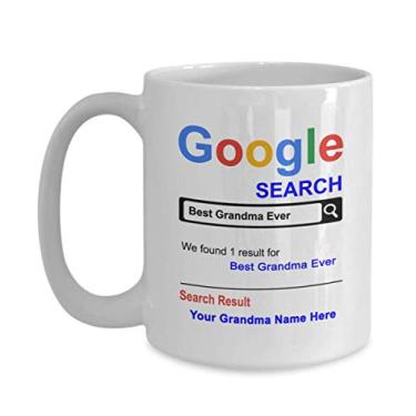 Imagem de SpreadPassion Caneca de café personalizada da vovó – Presentes para a vovó – Caneca personalizada para a vovó – Ideia de de vovó – Caneca de café de 425 g