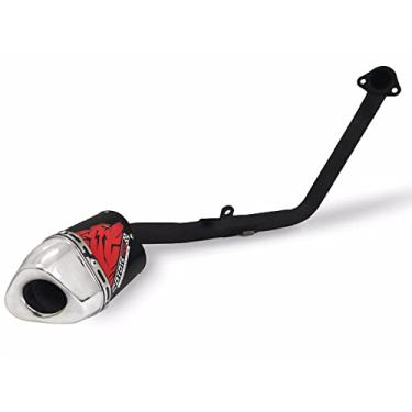 Imagem de Escapamento Coyote Modelo TRS Underside - CG 125 Fan KS/ES ano 2009 até 2018 - Preto/Cromado