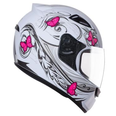 Imagem de Capacete Moto Feminino Ebf New Spark Borboleta Fechado
