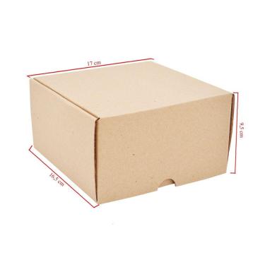 Imagem de Caixa De Papelão Com 50 Unidades Embalagens 17cm x 16.5cm x 9.5cm
