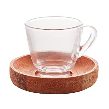 Imagem de CONJUNTO 6 XÍCARAS CAFÉ COM PIRES MADEIRA LIPTUS 65ml