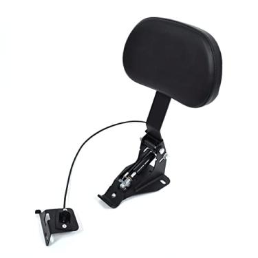 Imagem de Panical Almofada de encosto destacável Sissy Bar Rider Driver para Harley Davidson CVO Street Glide Road Glide Freewheeler Tri Glide Road King 2009-2023 (Preto)