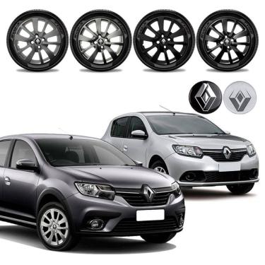 Imagem de Jogo calota Renault Logan Sandero 14 15 16 17 18  20  Aro 15