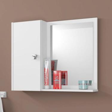 Imagem de Espelheira Para Banheiro 1 Porta Acre Branco - Bechara