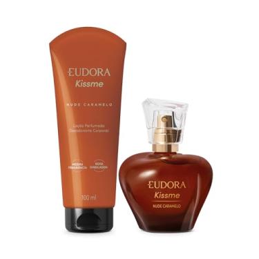 Imagem de Eudora Kit Kiss Me Nude Caramelo: Desodorante Colônia 50ml + Loção Corporal 100ml