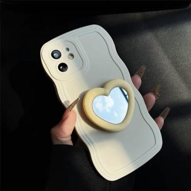 Imagem de Capa de telefone com suporte de espelho de coração para Samsung Galaxy A71 A51 A31 A21 A11 A10 A20 A30 A50 A7 2018 A13 Lite Capa macia, B3, para Galaxy A03 (164)