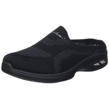 Imagem de Skechers Tempo de viagem feminino em malha para ganhar, Preto/preto, 41
