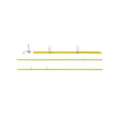 Imagem de 10 UN VARETA FIBRA DE VIDRO 120 CM + 30 UN CLIPS METAL CERCA