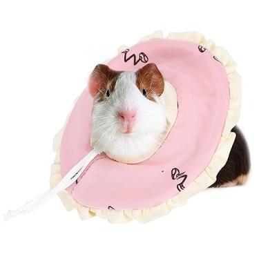 Imagem de Coleira macia do cone da proteção do hamster, anel protetor da recuperação do gato do anel da cobaia para o gatinho do gato impede de lamber, anel de enfermagem