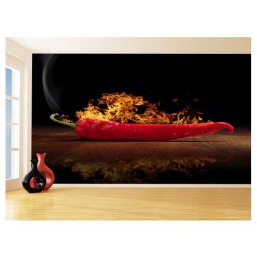 Imagem de Papel De Parede 3D Arte Pimenta Picante Sexy 3,5M Tra153