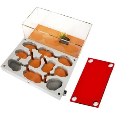 Imagem de 3D Fazenda de Formigas Gesso Ninho de Formiga Caixa de Formicário com Área de Alimentação Formiga Acrílica Rainha Reprodução Castelo Casa de Formiga Ecológica Vila Hidratante Piscina de Água