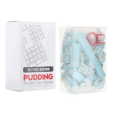 Imagem de balikha PBT Pudding Conjunto de Keycap Translúcido Shot para RGB 61/68/71/84/87/104 Teclas Mecânicos Teclados, azul