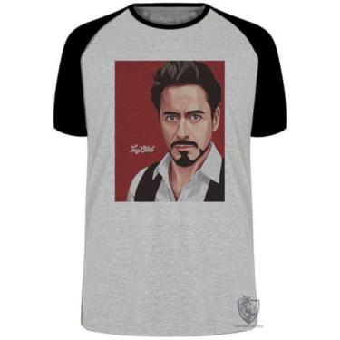 Imagem de Camiseta Tony Stark personagem homem ferro tamanho Infantil ou Adulto ou Plus Size