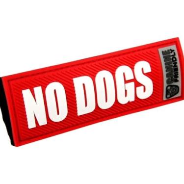 Imagem de Canine Friendly Bark Notes Patch para coleira ou guia, sem cães, 1,9 cm de largura