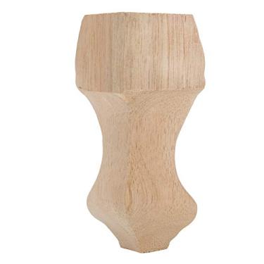 Imagem de Pernas de móveis, pés de mesa de madeira, madeira de borracha, durável moderno para casa e escritório