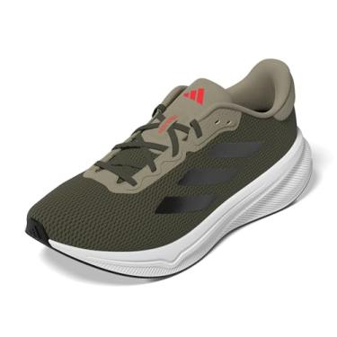 Imagem de adidas Tênis masculino Response, Olive Strata/preto/vermelho brilhante, 45