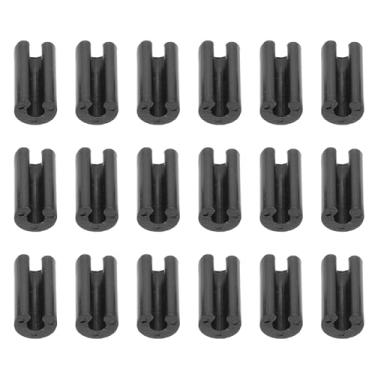 Imagem de DOITOOL 100 peças de pés de borracha para grade de pia, protetores de pia para pia de cozinha, pia de arame pés de proteção de substituição para rack de cozinha (preto)