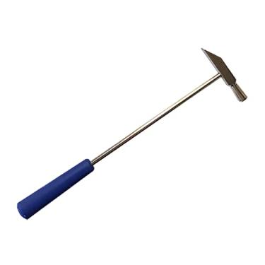 Imagem de Martelo pequeno de cabeça dupla, 20 cm, cabeça de plástico e cabeça de metal, punho de plástico preto, martelo de joias de dupla face, mini martelo para relógio, afinação, marcenaria, brinquedos, DIY, couro, instrumentos