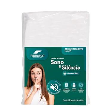 Imagem de Capa protetor de Colchão Impermeável Sono e SILÊNCIO – King 193 x 203cm, branco