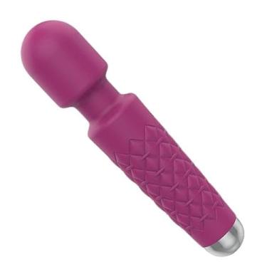 Imagem de Vibrador, Estimulador e Massageador Corporal tipo Varinha Mágica - Com 20 Vibrações Recarregável - SI, Roxa