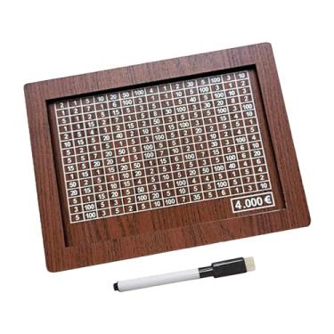 Imagem de Fenteer Caixa de dinheiro com contador cofrinho reutilizável jarra de dinheiro presente de aniversário, 4000 euros