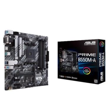 Imagem de ASUS Prime B550M-A WiFi II AMD AM4 (3ª Geração Ryzen™) Placa mãe Micro ATX (PCIe 4.0, WiFi 6, memória ECC, LAN 1Gb, HDMI 2.1/D-Sub, 4K@60HZ, cabeçalho RGB endereçável Gen 2 e sincronização Aura)