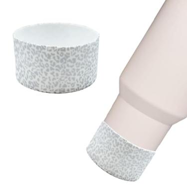 Imagem de Gliquran Bota protetora de silicone leopardo para Stanley Quencher H2.0 40 30 567.0 g & IceFlow Flip 30 567.0 g, Cheetah Water Bottle Boots Accessories