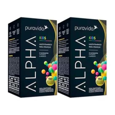 Imagem de 2x Alpha Kids Multivitamínico 150 Mini Cápsulas Pura Vida