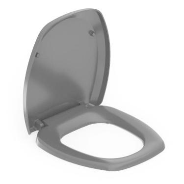 Imagem de Kit 3 Assentos Sanitário com Softclose Thema Plus Incepa Preto Brilhante