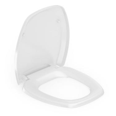 Imagem de Kit 3 Assentos Sanitário com Softclose Thema Plus Incepa Cinza Platina Brilhante