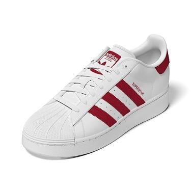 Imagem de adidas Originals Superstar XLG Branco/Better Scarlet/Calçado Branco Masculino 11,5, Feminino 12,5 Médio, Branco/Better Scarlet/Calçado branco, 43