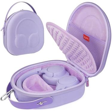 Imagem de ZUJFPL Capa rígida de EVA para JBL TUN 670NC/520BT/770NC/720BT e JBL Live 670NC/770NC e Anker Soundcore Life Q20i, fones de ouvido sem fio, bolsa de armazenamento de fone de ouvido premium para viagem