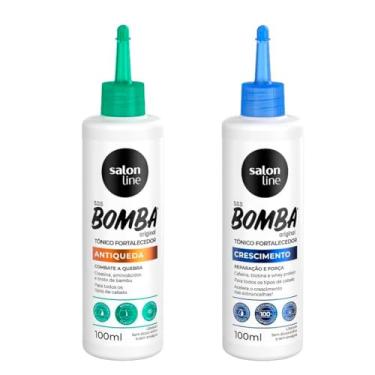 Imagem de Salon Line, SOS Bomba Original, Kit Tônicos Crescimento Acelerado + Antiqueda, Produtos Não Veganos - Para Todos os Tipos de Cabelos, 100 ml