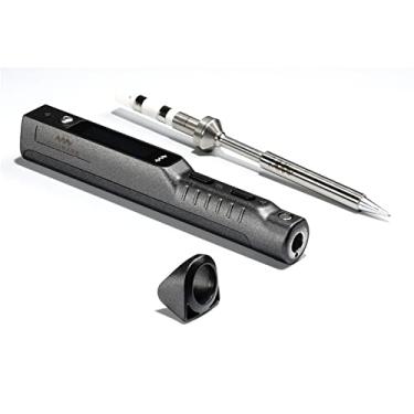 Imagem de Kit de ferro de solda TS101 BC2, mini ferramenta de soldagem com ponta de ferro de solda 65 W, ajuste rápido de aquecimento, temperatura de 50 a 400 °C, modo de hibernação automática, USB-C