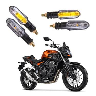 Imagem de Kit 4 Setas Sequenciais Pisca de Led Universal Modelo P50S Moto CB 500