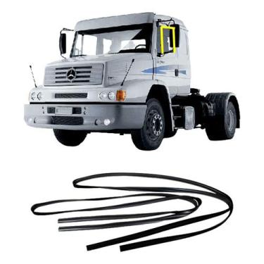 Imagem de Jogo Borracha Canaleta Caminhao Mercedes Hpn Bicudo - Disk Bor