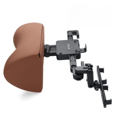 Imagem de Travesseiro de encosto de cabeça de carro Travesseiro de pescoço de carro para assento do motorista Apoio de cabeça Espuma de memória Premium Travesseiro de carro Suporte ajustável de pescoço Assento