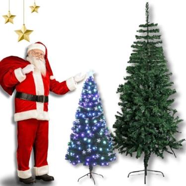 Imagem de Árvore de Natal Verde Tradicional Pinheiro 150cm 380 Galhos Articulados Elegante Decoração Altura Perfeita