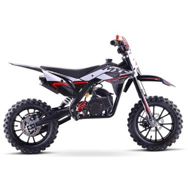 Imagem de Mini Moto Cross Trilha Infantil Ferinha 49cc Mxf Gasolina, Cor Preta e Vermelha