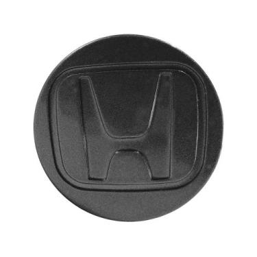 Imagem de Calotinha 58mm Centro de Roda Honda FIT Civic City WRV Grafite Brilhan