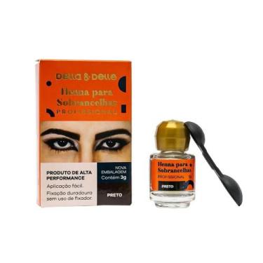 Imagem de Henna Sobrancelha 3g Preto - Della&ampDelle - DELLE&DELLA