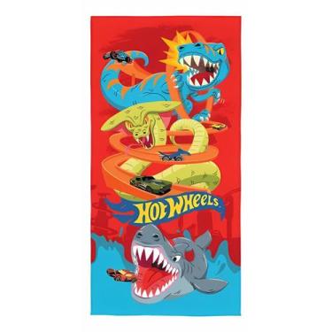 Imagem de Toalha de Banho Infantil Aveludada Estampada Lepper 70x140cm, Hot Whee
