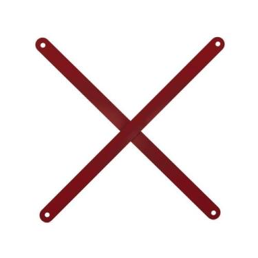 Imagem de Reforço de Fundo em X para Estantes Pandin 1150 mm Vermelho