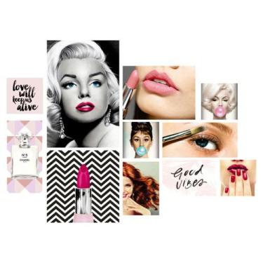 Imagem de Kit 11 Placas Decorativas Salão de Beleza - Planeta Decor