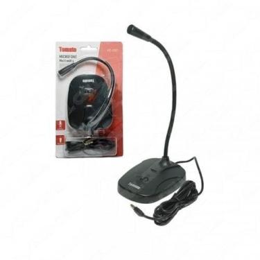 Imagem de Microfone De Mesa Multimídia Áudio Ajustável Tomate Mt-1051