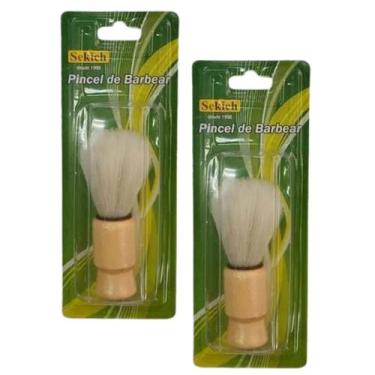 Imagem de Kit 2 Pincel De Barbear A106 - Sekich