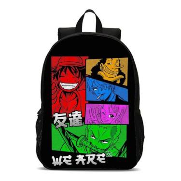 Imagem de Mochila Bolsa Escolar Infantil One Piece Volta Às Aulas - Thuco Games,